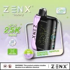ZENX Galaxy 25000 Puffs 3D Starry Sky Curved Screen Disposable Vape – 28ML(Nic 5 %)