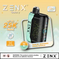 ZENX Galaxy 25000 Puffs 3D Starry Sky Curved Screen Disposable Vape – 28ML(Nic 5 %)