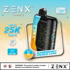 ZENX Galaxy 25000 Puffs 3D Starry Sky Curved Screen Disposable Vape – 28ML(Nic 5 %)