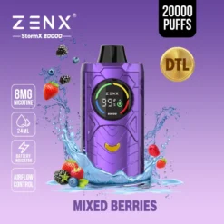ZENX StormX 20000 Puffs Direct to Lung(DTL) Airflow Control Disposable Vape - 24ML